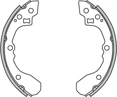 BRAKE SHOES AXLE SET (4)