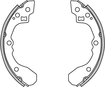 BRAKE SHOES AXLE SET (4)