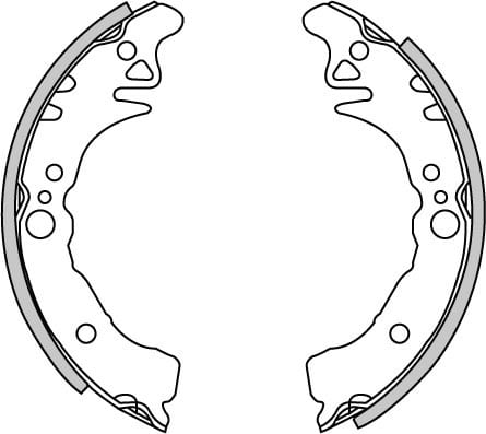 BRAKE SHOES AXLE SET (4)