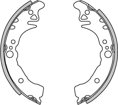 BRAKE SHOES AXLE SET (4)