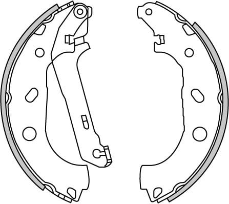 BRAKE SHOES AXLE SET (4)