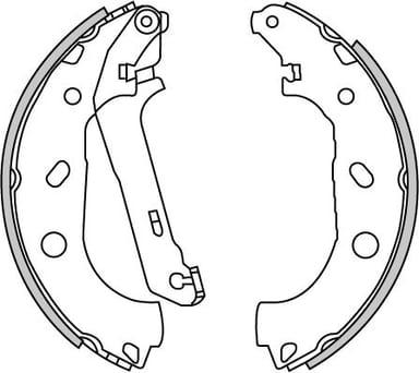 BRAKE SHOES AXLE SET (4)