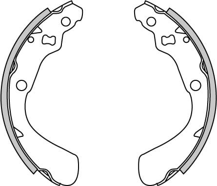 BRAKE SHOES AXLE SET (4)