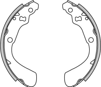 BRAKE SHOES AXLE SET (4)