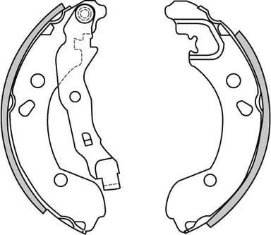 BRAKE SHOES AXLE SET (4)