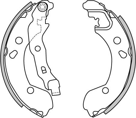BRAKE SHOES AXLE SET (4)