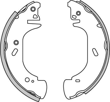 BRAKE SHOES AXLE SET (4)