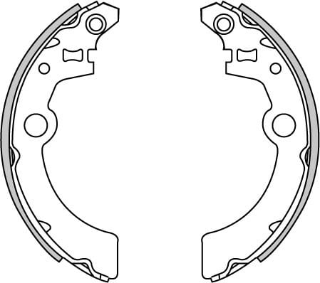BRAKE SHOES AXLE SET (4)