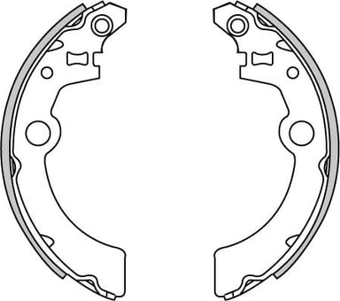 BRAKE SHOES AXLE SET (4)