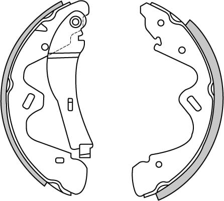 BRAKE SHOES AXLE SET (4)
