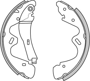 BRAKE SHOES AXLE SET (4)