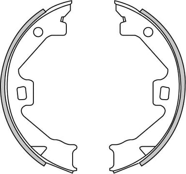 HAND BRAKE SHOES SET (4)