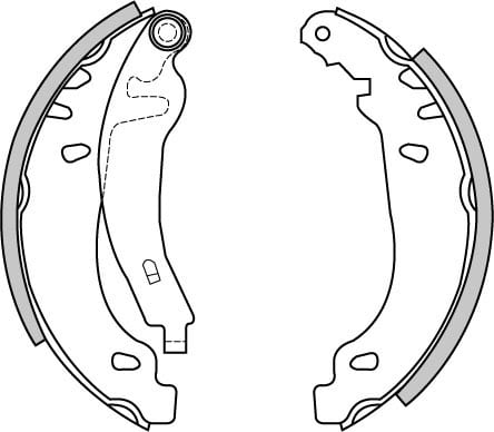 BRAKE SHOES AXLE SET (4)