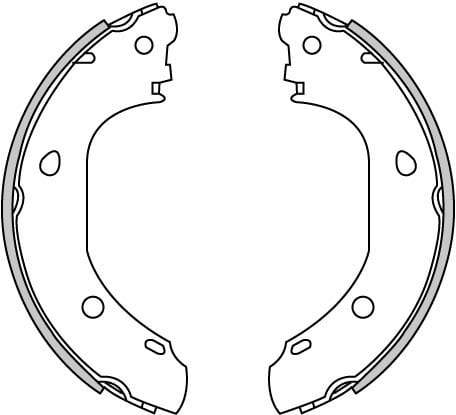 BRAKE SHOES AXLE SET (4)