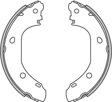 BRAKE SHOES AXLE SET (4)
