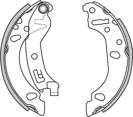 BRAKE SHOES AXLE SET (4)