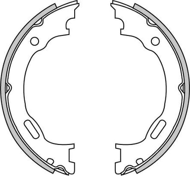 HAND BRAKE SHOES SET (4)