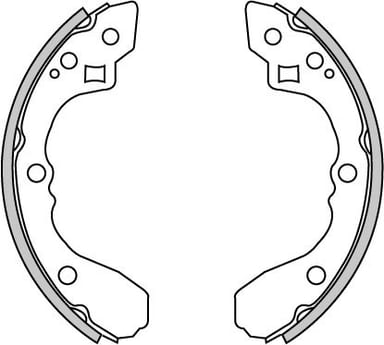 BRAKE SHOES AXLE SET (4)