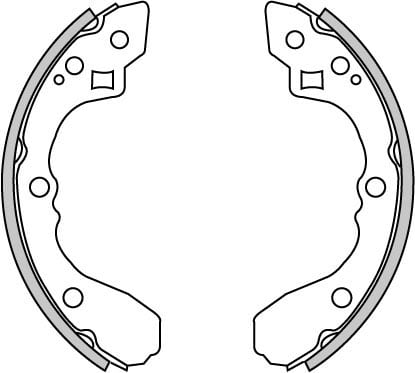 BRAKE SHOES AXLE SET (4)