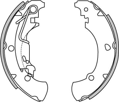 BRAKE SHOES AXLE SET (4)