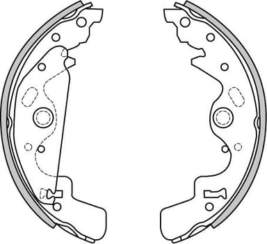 BRAKE SHOES AXLE SET (4)