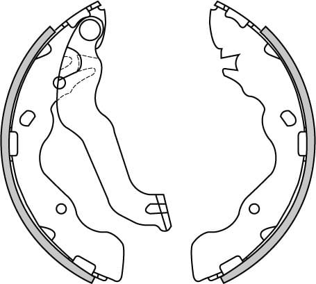 BRAKE SHOES AXLE SET (4)