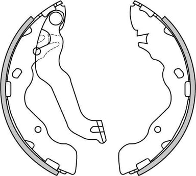 BRAKE SHOES AXLE SET (4)