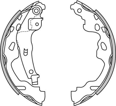 BRAKE SHOES AXLE SET (4)