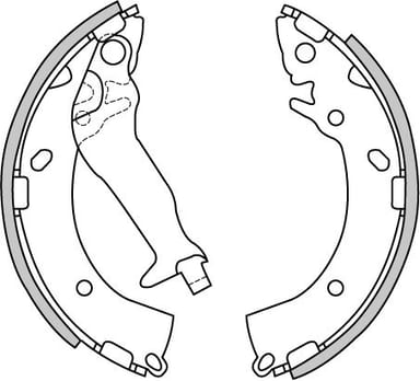 BRAKE SHOES AXLE SET (4)
