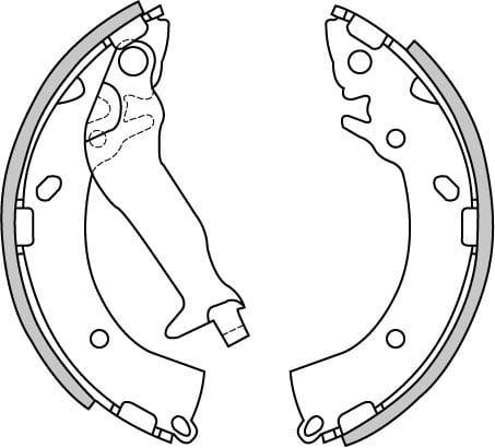 BRAKE SHOES AXLE SET (4)