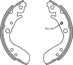 BRAKE SHOES AXLE SET (4)