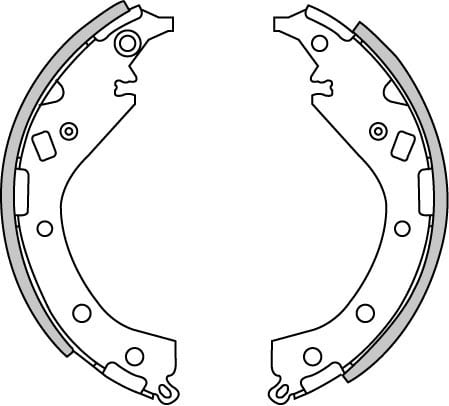 BRAKE SHOES AXLE SET (4)
