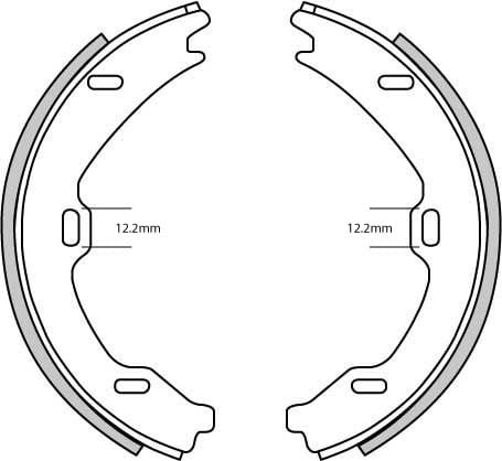 HAND BRAKE SHOES SET (4)