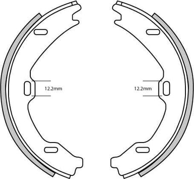 HAND BRAKE SHOES SET (4)