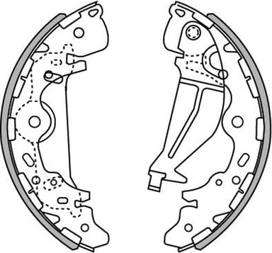 BRAKE SHOE AXLE SET (4)