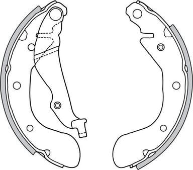 BRAKE SHOE AXLE SET (4)