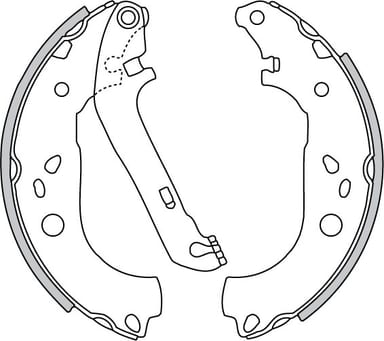 BRAKE SHOE AXLE SET (4)