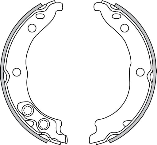 HANDBRAKE SHOE SET (4)