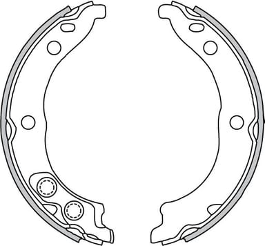 HANDBRAKE SHOE SET (4)