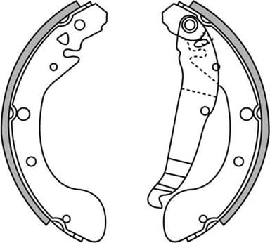 BRAKE SHOE AXLE SET (4)