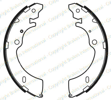 BRAKE SHOE AXLE SET (4)