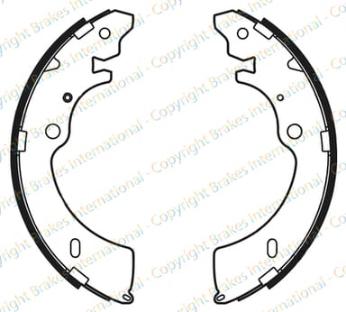 BRAKE SHOE AXLE SET (4)