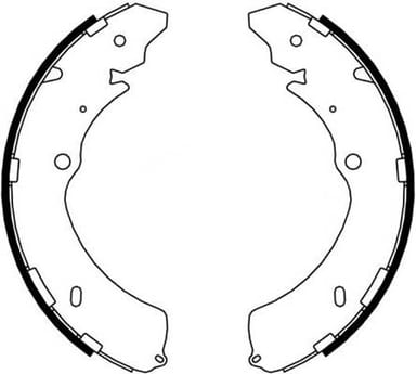 BRAKE SHOE AXLE SET (4)