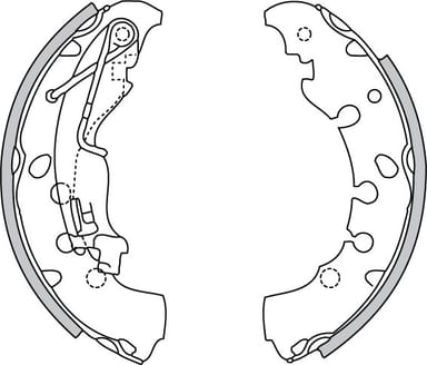 BRAKE SHOE AXLE SET (4)