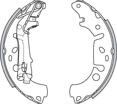 BRAKE SHOE AXLE SET (4)