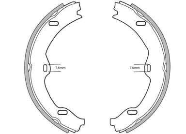 HAND BRAKE SHOES (4)