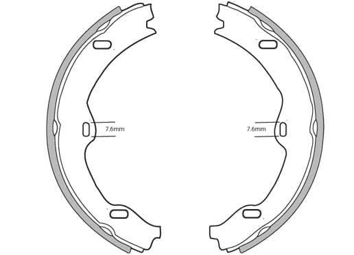 HAND BRAKE SHOES (4)