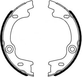 HANDBRAKE SHOE SET (4)