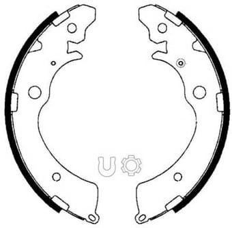 BRAKE SHOE AXLE SET (4)