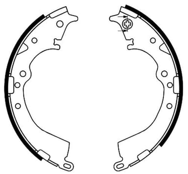 BRAKE SHOE AXLE SET (4)